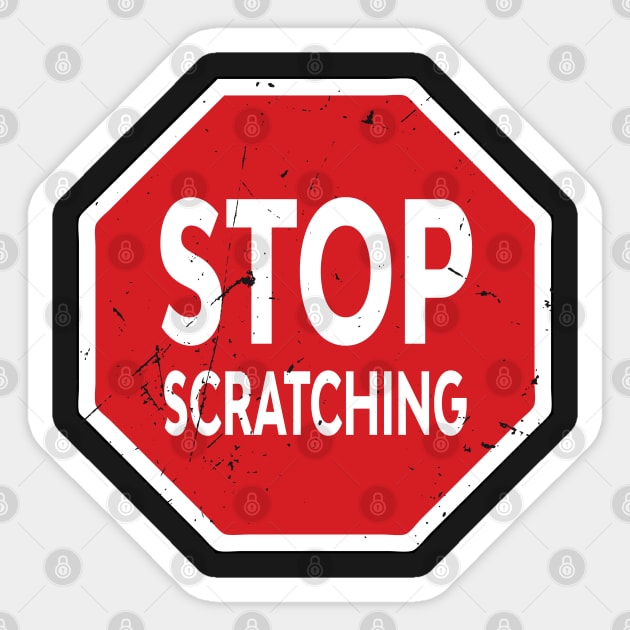 Stop Scratching Eczema Sticker by atomguy